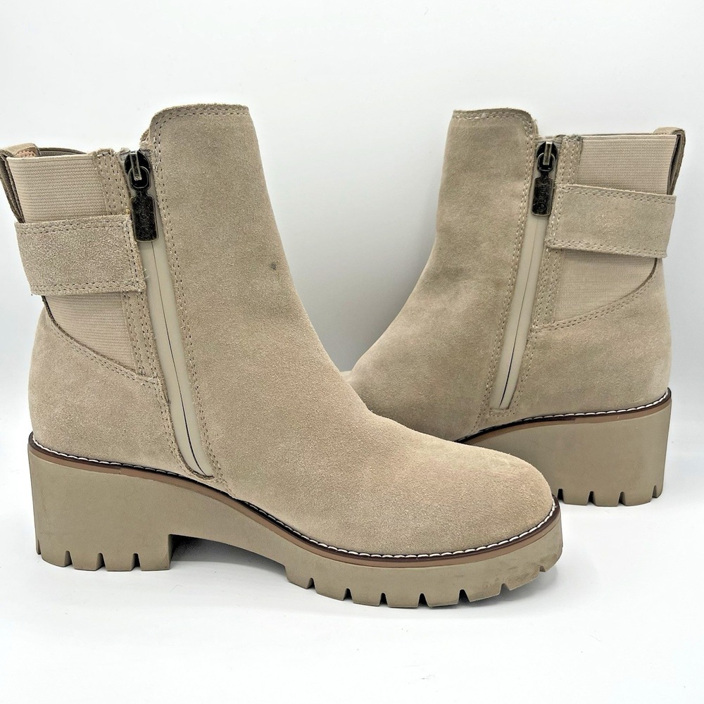 Blondo Dakota Waterproof Ankle Boots Sz 8 New sand suede